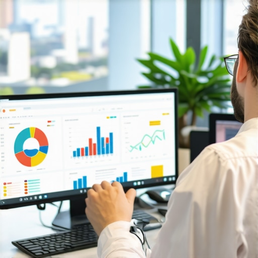 Digital marketer analyzing SEO data for Stockton local rankings