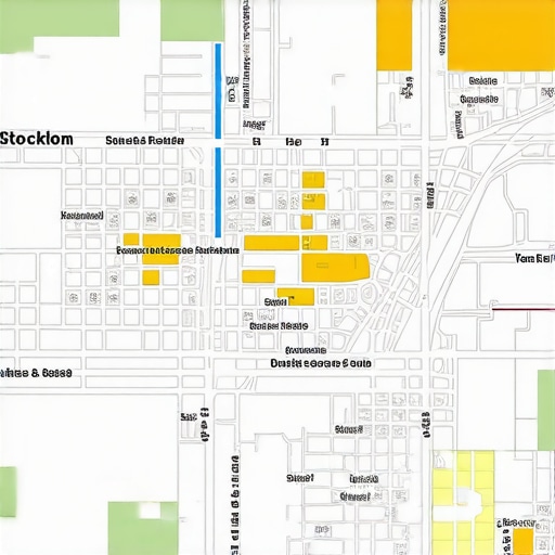Stockton Local SEO Map Strategy Map of Stockton highlighting neighborhoods for local SEO