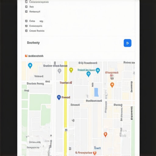 GMB dashboard with Stockton landmarks and local SEO elements