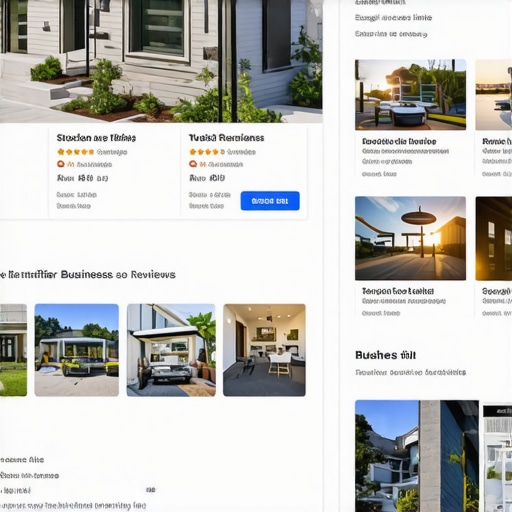 Screenshot of a Google My Business profile with high ratings, rich images, and detailed description for Stockton