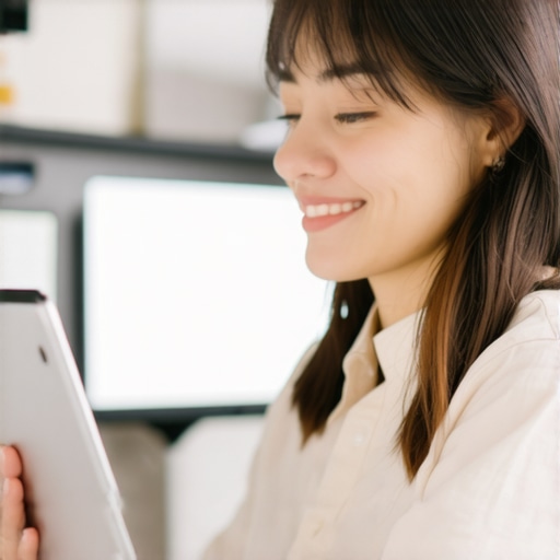 Business owner editing GMB profile on laptop in Stockton
