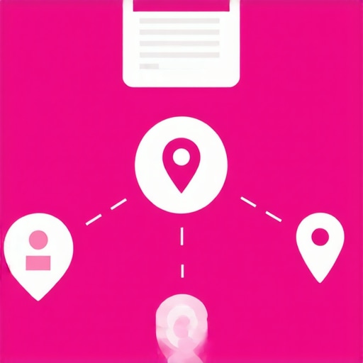 Illustration of Google Maps ranking factors including reviews, citations, and location signals.