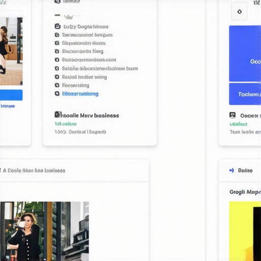 Google My Business dashboard showing profile optimization tips.
