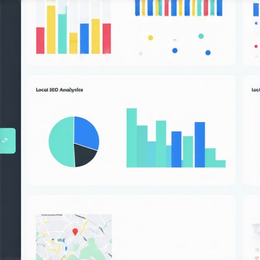 A person analyzing SEO performance metrics on a digital dashboard
